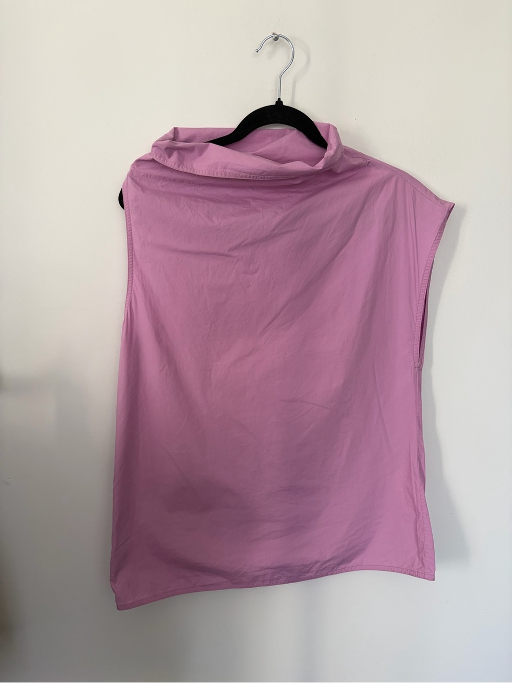 Marni Purple Asymetrical Poplin Top - 42
